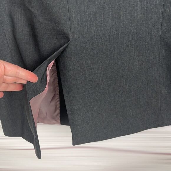 Hugo Boss Rossellini Movie Wool Suit Jacket Sport Coat Three-buttons Charcoal - Picture 6 of 12